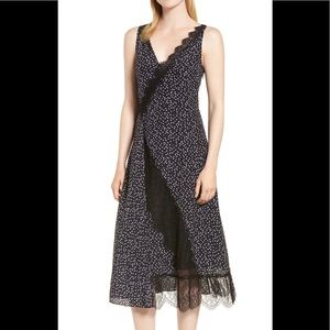 Lewit Lace Trim Midi Dress